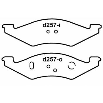 Wagner Brake PD257 Disc Brake Pad product image 1 of 1